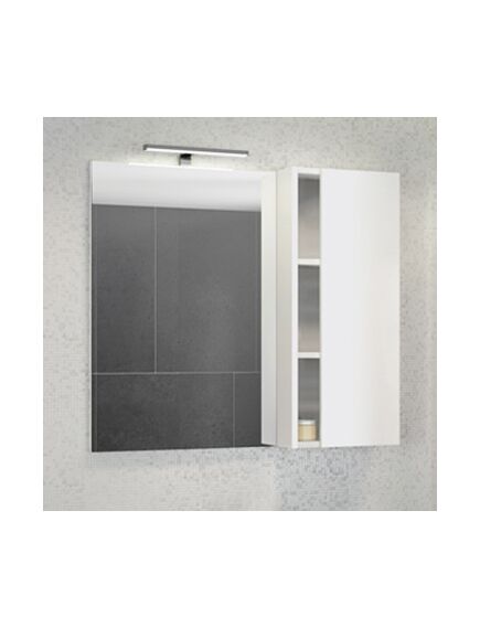 Купить COMFORTY. Зеркало-шкаф "Милан-90" белый глянец (00004137130) по цене 11000 руб., в Санкт-Петебруге в интернет магазине 100-Систем, а также дургие товары COMFORTY из раздела Зеркальные шкафы для ванной и Мебель для ванной комнаты
