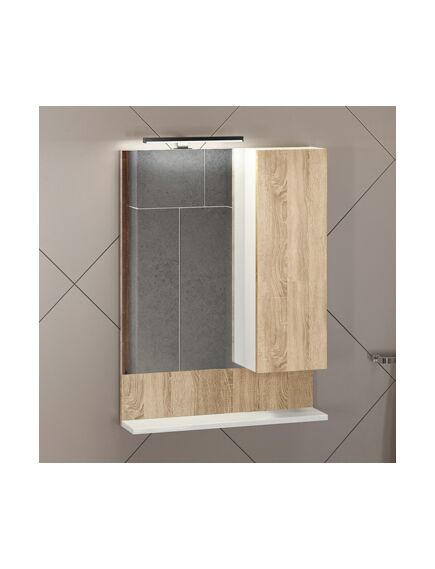 Купить COMFORTY. Зеркало-шкаф "Рига-60" дуб сонома (00004142211) по цене 7400 руб., в Санкт-Петебруге в интернет магазине 100-Систем, а также дургие товары COMFORTY из раздела Зеркальные шкафы для ванной и Мебель для ванной комнаты