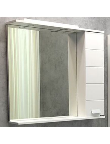 Купить Зеркало-шкаф Comforty Модена 90М белый (00-00001641cf) по цене 15100 руб., в Санкт-Петебруге в интернет магазине 100-Систем, а также дургие товары COMFORTY из раздела Зеркальные шкафы для ванной и Мебель для ванной комнаты