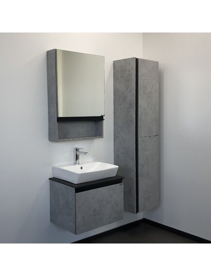 Купить COMFORTY. Зеркало-шкаф "Эдинбург-60" бетон светлый (00-00002043) по цене 10700 руб., в Санкт-Петебруге в интернет магазине 100-Систем, а также дургие товары COMFORTY из раздела Зеркальные шкафы для ванной и Мебель для ванной комнаты