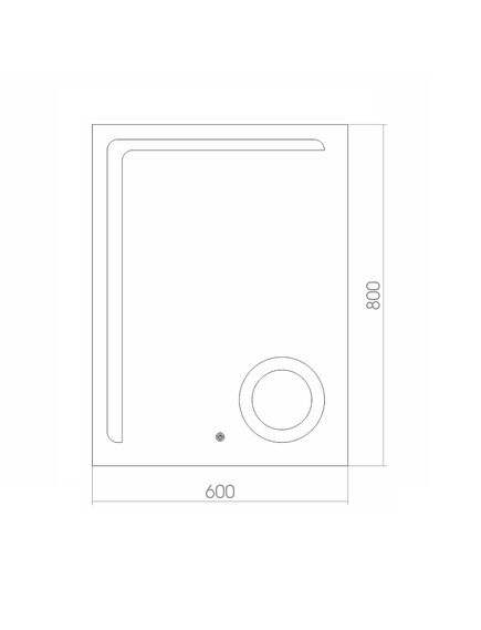 Купить Зеркало для ванной Azario Клио 60 ФР-00001417 (фр-00001417) по цене 9918 руб., в Санкт-Петебруге в интернет магазине 100-Систем, а также дургие товары Azario из раздела Зеркала и Мебель для ванной комнаты