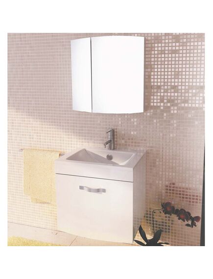 Купить COMFORTY. Зеркало-шкаф "Лаура-60-2" белый (00003119850) по цене 8700 руб., в Санкт-Петебруге в интернет магазине 100-Систем, а также дургие товары COMFORTY из раздела Зеркальные шкафы для ванной и Мебель для ванной комнаты