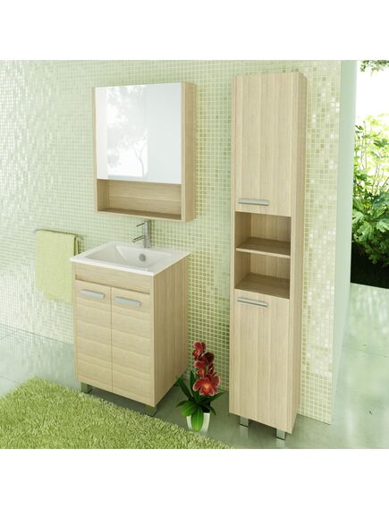 Купить COMFORTY. Зеркало-шкаф "Марио-60" сосна лоредо (00003131979) по цене 7400 руб., в Санкт-Петебруге в интернет магазине 100-Систем, а также дургие товары COMFORTY из раздела Зеркальные шкафы для ванной и Мебель для ванной комнаты