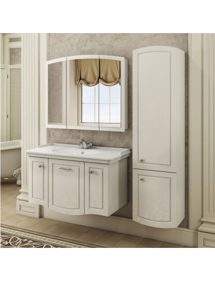 Купить Comforty. Зеркало-шкаф "Палини-100" белый (00004147994cf) по цене 20500 руб., в Санкт-Петебруге в интернет магазине 100-Систем, а также дургие товары COMFORTY из раздела Зеркальные шкафы для ванной и Мебель для ванной комнаты