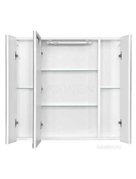 Купить Зеркальный шкаф AQUATON Мадрид 80 М со светильником белый 1A175202MA010 (1a175202ma010) по цене 21200 руб., в Санкт-Петебруге в интернет магазине 100-Систем, а также дургие товары AQUATON из раздела Зеркальные шкафы для ванной и Мебель для ванной комнаты