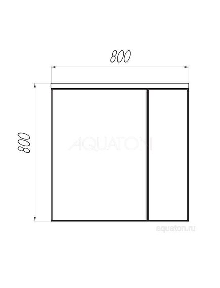 Купить Зеркальный шкаф AQUATON Брук 80 белый 1A200602BC010 (1a200602bc010) по цене 20310 руб., в Санкт-Петебруге в интернет магазине 100-Систем, а также дургие товары AQUATON из раздела Зеркальные шкафы для ванной и Мебель для ванной комнаты