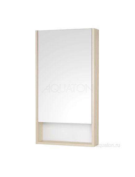 Купить Зеркальный шкаф AQUATON Сканди 45 белый, дуб верона 1A252002SDB20 (1a252002sdb20) по цене 5740 руб., в Санкт-Петебруге в интернет магазине 100-Систем, а также дургие товары AQUATON из раздела Зеркальные шкафы для ванной и Мебель для ванной комнаты