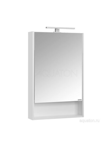 Купить Зеркальный шкаф AQUATON Сканди 55 белый 1A252102SD010 (1a252102sd010) по цене 7510.1 руб., в Санкт-Петебруге в интернет магазине 100-Систем, а также дургие товары AQUATON из раздела Зеркальные шкафы для ванной и Мебель для ванной комнаты
