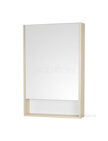 Купить Зеркальный шкаф AQUATON Сканди 55 белый, дуб верона 1A252102SDB20 (1a252102sdb20) по цене 6270 руб., в Санкт-Петебруге в интернет магазине 100-Систем, а также дургие товары AQUATON из раздела Зеркальные шкафы для ванной и Мебель для ванной комнаты