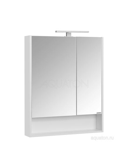 Купить Зеркальный шкаф AQUATON Сканди 70 белый 1A252202SD010 (1a252202sd010) по цене 8690 руб., в Санкт-Петебруге в интернет магазине 100-Систем, а также дургие товары AQUATON из раздела Зеркальные шкафы для ванной и Мебель для ванной комнаты
