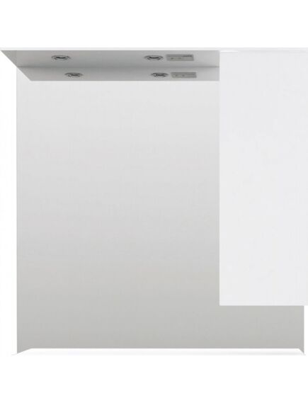 Купить 1MARKA Зеркало Кода 80 Лайт Белый глянец, МДФ (у57596) по цене 15799 руб., в Санкт-Петебруге в интернет магазине 100-Систем, а также дургие товары 1MARKA из раздела Зеркала и Мебель для ванной комнаты
