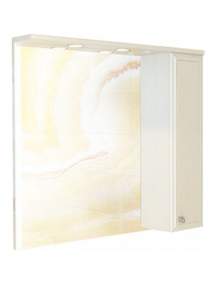 Купить Comforty. Зеркало-шкаф "Сочи-85" белый глянец (00003132119cf) по цене 13600 руб., в Санкт-Петебруге в интернет магазине 100-Систем, а также дургие товары COMFORTY из раздела Зеркальные шкафы для ванной и Мебель для ванной комнаты