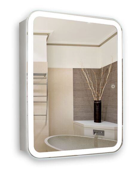 Купить Зеркало-шкаф Azario Фиджи 60х16х80 (led-00002472) по цене 14872 руб., в Санкт-Петебруге в интернет магазине 100-Систем, а также дургие товары Azario из раздела Зеркальные шкафы для ванной и Мебель для ванной комнаты