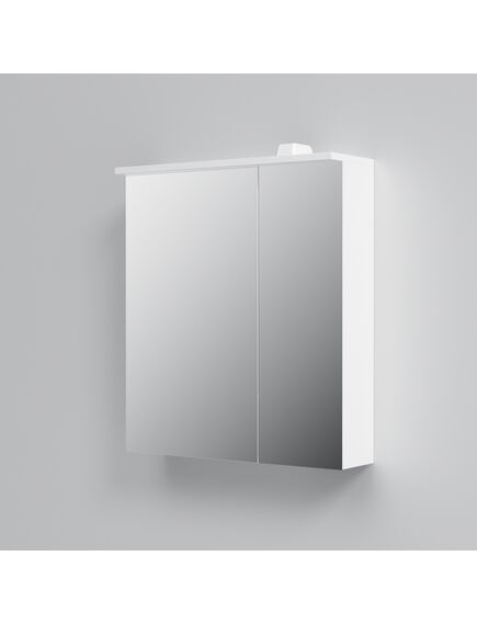Купить Зеркальный шкаф AM.PM Spirit V2.0 60 L M70AMCL0601WG с подсветкой Белый (m70amcl0601wg) по цене 33190 руб., в Санкт-Петебруге в интернет магазине 100-Систем, а также дургие товары AM.PM из раздела Зеркальные шкафы для ванной и Мебель для ванной комнаты