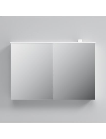 Купить Зеркальный шкаф AM.PM Spirit V2.0 101 с подсветкой Белый (m70amcx1001wg) по цене 44390 руб., в Санкт-Петебруге в интернет магазине 100-Систем, а также дургие товары AM.PM из раздела Зеркальные шкафы для ванной и Мебель для ванной комнаты