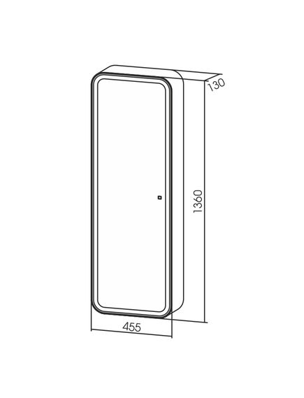 Купить Зеркало-шкаф Azario Понтианак 45х15х135 (led-00002360) по цене 15650 руб., в Санкт-Петебруге в интернет магазине 100-Систем, а также дургие товары Azario из раздела Зеркальные шкафы для ванной и Мебель для ванной комнаты