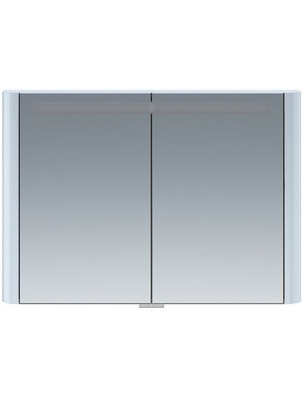 Купить M30MCX1001BG Sensation, зеркало, зеркальный шкаф, 100 см, с подсветкой, светло-голубой, глянцевая, ш (m30mcx1001bg) по цене 269090 руб., в Санкт-Петебруге в интернет магазине 100-Систем, а также дургие товары AM.PM из раздела Зеркальные шкафы для ванной и Мебель для ванной комнаты