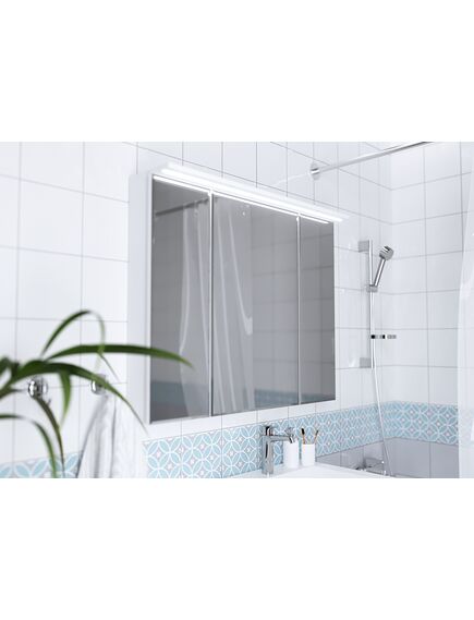 Купить 1MARKA Зеркало-шкаф Соната 90 3д с подсветкой, Белый глянец (ц0000007615) по цене 20652 руб., в Санкт-Петебруге в интернет магазине 100-Систем, а также дургие товары 1MARKA из раздела Зеркальные шкафы для ванной и Мебель для ванной комнаты