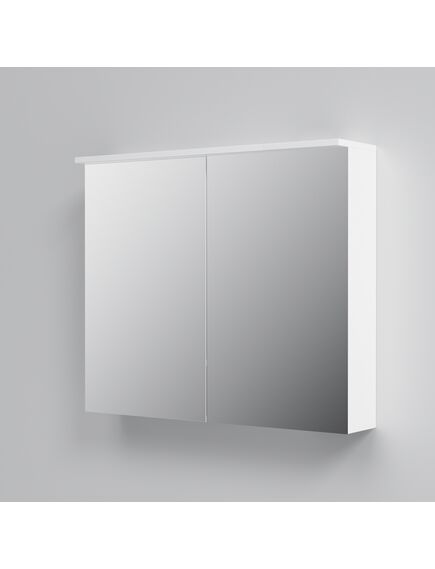Купить M70MCX0801WG SPIRIT, Зеркальный шкаф, 80 см, с подсветкой цвет: белый, глянец (m70mcx0801wg) по цене 26590 руб., в Санкт-Петебруге в интернет магазине 100-Систем, а также дургие товары AM.PM из раздела Зеркальные шкафы для ванной и Мебель для ванной комнаты