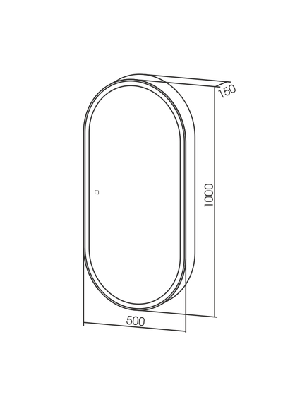 Купить Зеркало-шкаф Azario Soho 50х15х100 (led-00002515) по цене 18932 руб., в Санкт-Петебруге в интернет магазине 100-Систем, а также дургие товары Azario из раздела Зеркальные шкафы для ванной и Мебель для ванной комнаты