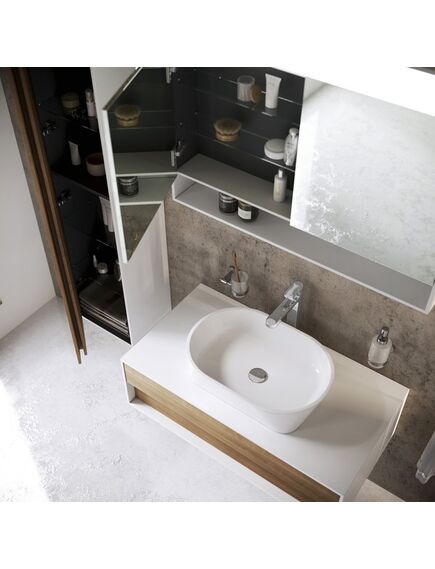 Купить Зеркальный шкаф MC 1000 Step (x000001421) по цене 78056 руб., в Санкт-Петебруге в интернет магазине 100-Систем, а также дургие товары RAVAK из раздела Зеркальные шкафы для ванной и Мебель для ванной комнаты