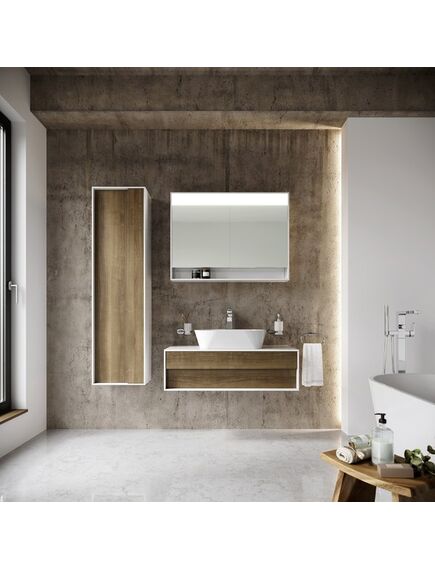 Купить Зеркальный шкаф MC 1000 Step (x000001421) по цене 78056 руб., в Санкт-Петебруге в интернет магазине 100-Систем, а также дургие товары RAVAK из раздела Зеркальные шкафы для ванной и Мебель для ванной комнаты