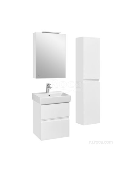 Купить Зеркальный шкаф Roca Oleta 50 левый, белый глянец, A857643806 (a857643806) по цене 16888.06 руб., в Санкт-Петебруге в интернет магазине 100-Систем, а также дургие товары ROCA из раздела Зеркальные шкафы для ванной и Мебель для ванной комнаты