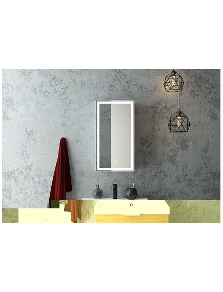Купить Зеркало-шкаф Континент ALLURE 350х650 правый белый (мвк056) по цене 13940 руб., в Санкт-Петебруге в интернет магазине 100-Систем, а также дургие товары Континент из раздела Зеркальные шкафы для ванной и Мебель для ванной комнаты