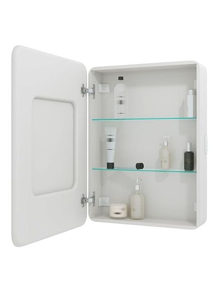 Купить Зеркало-шкаф Континент ELLIOTT 600х800 левый белый (мвк017) по цене 18500 руб., в Санкт-Петебруге в интернет магазине 100-Систем, а также дургие товары Континент из раздела Зеркальные шкафы для ванной и Мебель для ванной комнаты
