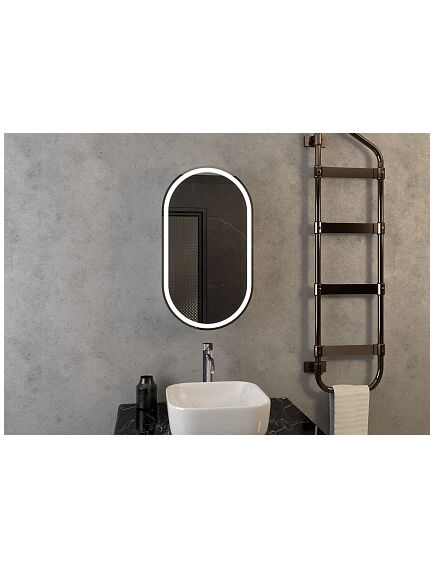 Купить Зеркало-шкаф Континент ELMAGE 450х800 черный (мвк049) по цене 17520 руб., в Санкт-Петебруге в интернет магазине 100-Систем, а также дургие товары Континент из раздела Зеркальные шкафы для ванной и Мебель для ванной комнаты