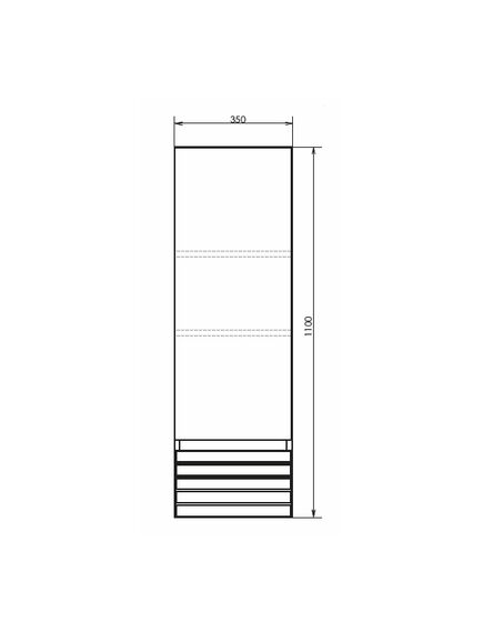 Купить Шкаф-колонна Comforty Страсбург-35 дуб дымчатый (00-00006574) по цене 15000 руб., в Санкт-Петебруге в интернет магазине 100-Систем, а также дургие товары COMFORTY из раздела Шкафы и Пеналы, комоды, шкафы