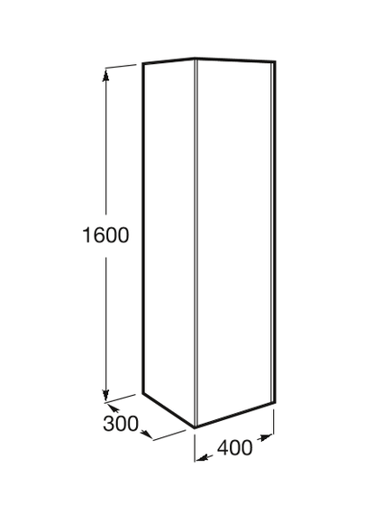 Купить Шкаф - колонна Roca Inspira правая 857034403 (857034403) по цене 137162.06 руб., в Санкт-Петебруге в интернет магазине 100-Систем, а также дургие товары ROCA из раздела Пеналы и Пеналы, комоды, шкафы