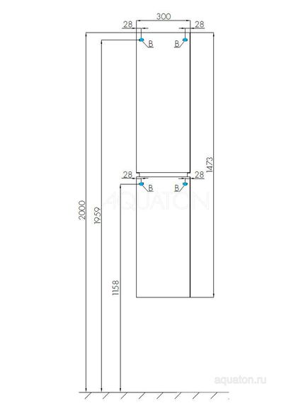 Купить Шкаф - колонна AQUATON Скай PRO белый глянец левый 1A238603SY01L (1a238603sy01l) по цене 13290 руб., в Санкт-Петебруге в интернет магазине 100-Систем, а также дургие товары AQUATON из раздела Пеналы и Пеналы, комоды, шкафы