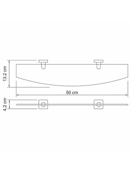 Купить Полка стеклянная WasserKRAFT Lippe K-6524 (k-6524) по цене 2730 руб., в Санкт-Петебруге в интернет магазине 100-Систем, а также дургие товары WasserKRAFT из раздела Стеклянные полки и Полки для ванной комнаты