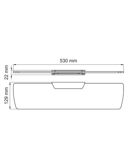 Купить Полка стеклянная WasserKRAFT Elbe K-7224 (k-7224) по цене 7190 руб., в Санкт-Петебруге в интернет магазине 100-Систем, а также дургие товары WasserKRAFT из раздела Стеклянные полки и Полки для ванной комнаты