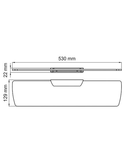 Купить Wiese K-8924 Полка стеклянная (k-8924) по цене 8030 руб., в Санкт-Петебруге в интернет магазине 100-Систем, а также дургие товары WasserKRAFT из раздела Стеклянные полки и Полки для ванной комнаты