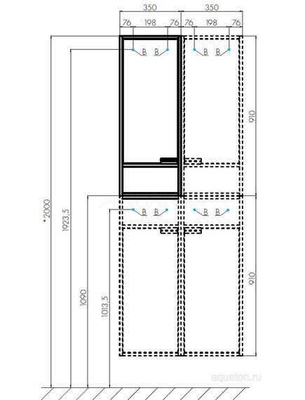 Купить Шкаф - колонна AQUATON Флай 1-створчатый белый, дуб крафт левый 1A237903FAX1L (1a237903fax1l) по цене 6189.9 руб., в Санкт-Петебруге в интернет магазине 100-Систем, а также дургие товары AQUATON из раздела Шкафы и Пеналы, комоды, шкафы