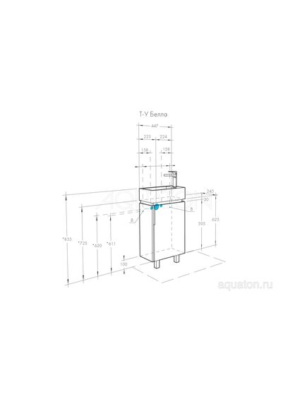 Купить Тумба под раковину AQUATON Бэлла белый, джарра 1A221501BBAZ0 (1a221501bbaz0) по цене 8760 руб., в Санкт-Петебруге в интернет магазине 100-Систем, а также дургие товары AQUATON из раздела Тумбы под раковину и Мебель для ванной комнаты