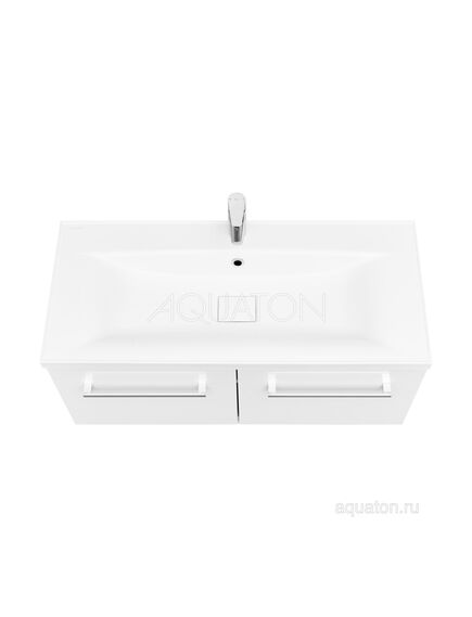 Купить Тумба под раковину AQUATON Мадрид 100 М 2 ящика белый 1A128001MA010 (1a128001ma010) по цене 25390 руб., в Санкт-Петебруге в интернет магазине 100-Систем, а также дургие товары AQUATON из раздела Тумбы под раковину и Мебель для ванной комнаты