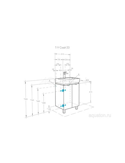 Купить Тумба под раковину AQUATON Скай PRO 55 белый глянец 1A238101SY010 (1a238101sy010) по цене 10790 руб., в Санкт-Петебруге в интернет магазине 100-Систем, а также дургие товары AQUATON из раздела Тумбы под раковину и Мебель для ванной комнаты