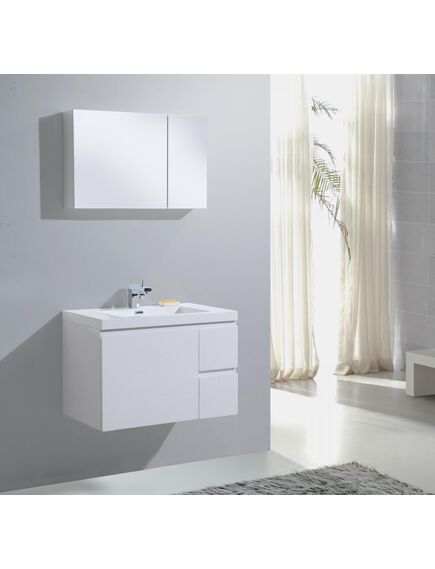 Купить Тумба для комплекта BelBagno Luce BB800VAC/BL bianco lucido (bb800vac/bl) по цене 45000 руб., в Санкт-Петебруге в интернет магазине 100-Систем, а также дургие товары BelBagno из раздела Тумбы под раковину и Мебель для ванной комнаты