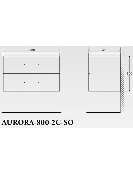 Купить Тумба для комплекта Belbagno Aurora-800-2C-SO-RNN (aurora-800-2c-so-rnn) по цене 25500 руб., в Санкт-Петебруге в интернет магазине 100-Систем, а также дургие товары BelBagno из раздела Тумбы под раковину и Мебель для ванной комнаты