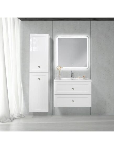 Купить Тумба для комплекта BelBagno DUBLIN-750-2C-SO-BL bianco lucido (dublin-750-2c-so-bl) по цене 33340 руб., в Санкт-Петебруге в интернет магазине 100-Систем, а также дургие товары BelBagno из раздела Тумбы под раковину и Мебель для ванной комнаты