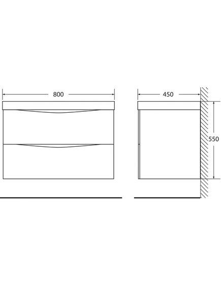 Купить Тумба для комплекта BelBagno Marino 80 rovere bianco (marino-800-2c-so-wo-p) по цене 26900 руб., в Санкт-Петебруге в интернет магазине 100-Систем, а также дургие товары BelBagno из раздела Тумбы под раковину и Мебель для ванной комнаты