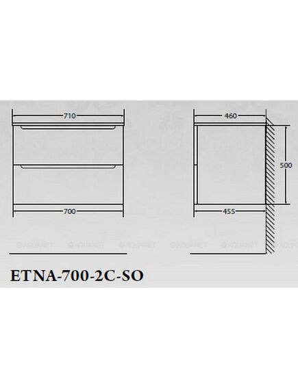 Купить Тумба для комплекта BelBagno ETNA-700-2C-SO-RG-P rovere grigio (etna-700-2c-so-rg-p) по цене 22900 руб., в Санкт-Петебруге в интернет магазине 100-Систем, а также дургие товары BelBagno из раздела Тумбы под раковину и Мебель для ванной комнаты