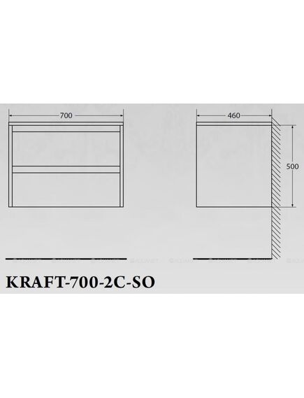 Купить Тумба для комплекта BelBagno Kraft-700-2C-SO-PP (kraft-700-2c-so-pp) по цене 25330 руб., в Санкт-Петебруге в интернет магазине 100-Систем, а также дургие товары BelBagno из раздела Тумбы под раковину и Мебель для ванной комнаты