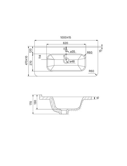 Купить Умывальник Iddis Edifice 0101000i28 100см (0101000i28) по цене 14250 руб., в Санкт-Петебруге в интернет магазине 100-Систем, а также дургие товары IDDIS из раздела Встраиваемые раковины и Раковины и пьедесталы