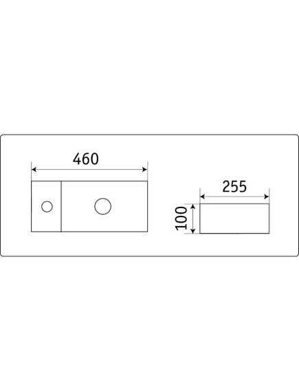 Купить Раковина CeramaLux 46 9032С Белая (9032с) по цене 6669 руб., в Санкт-Петебруге в интернет магазине 100-Систем, а также дургие товары CeramaLux из раздела Встраиваемые раковины и Раковины и пьедесталы