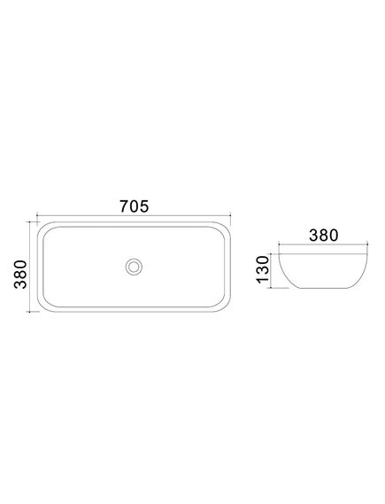 Купить Раковина накладная Azario 70.5х38х13 белая (az-4959a) по цене 7719 руб., в Санкт-Петебруге в интернет магазине 100-Систем, а также дургие товары Azario из раздела Накладные раковины и Раковины и пьедесталы