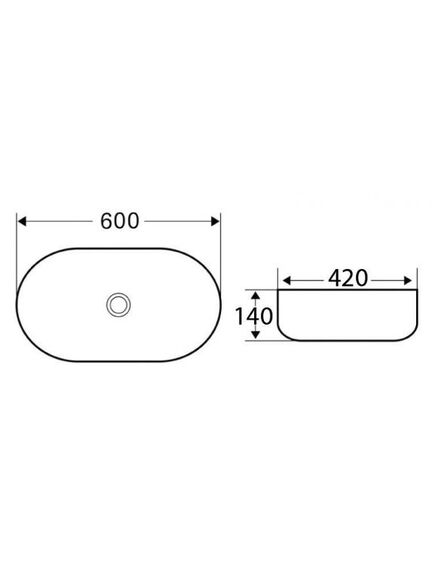 Купить Раковина накладная керамическая, овальная, чёрная матовая, BB1084-H301, 600x420x140 (bb1084-h301) по цене 17340 руб., в Санкт-Петебруге в интернет магазине 100-Систем, а также дургие товары BelBagno из раздела Накладные раковины и Раковины и пьедесталы